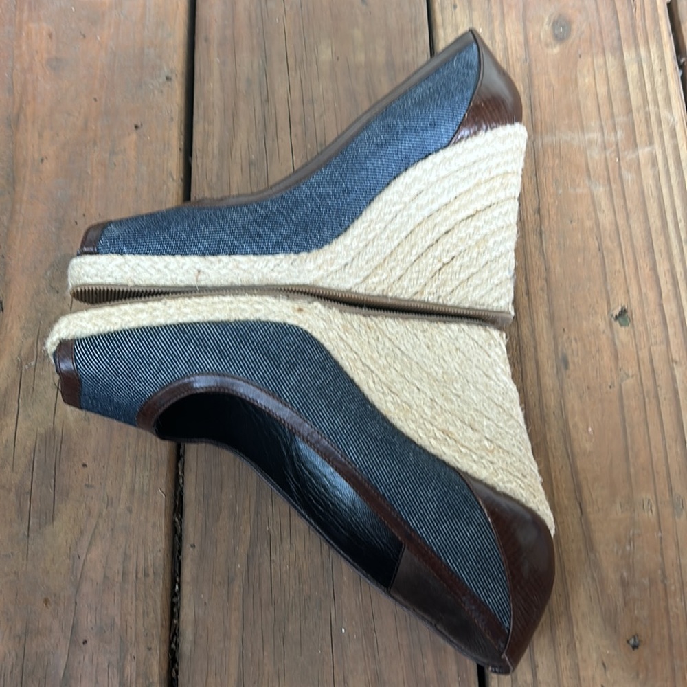 FENDI Vintage Denim Espadrilles 7.5 - Picture 5 of 10